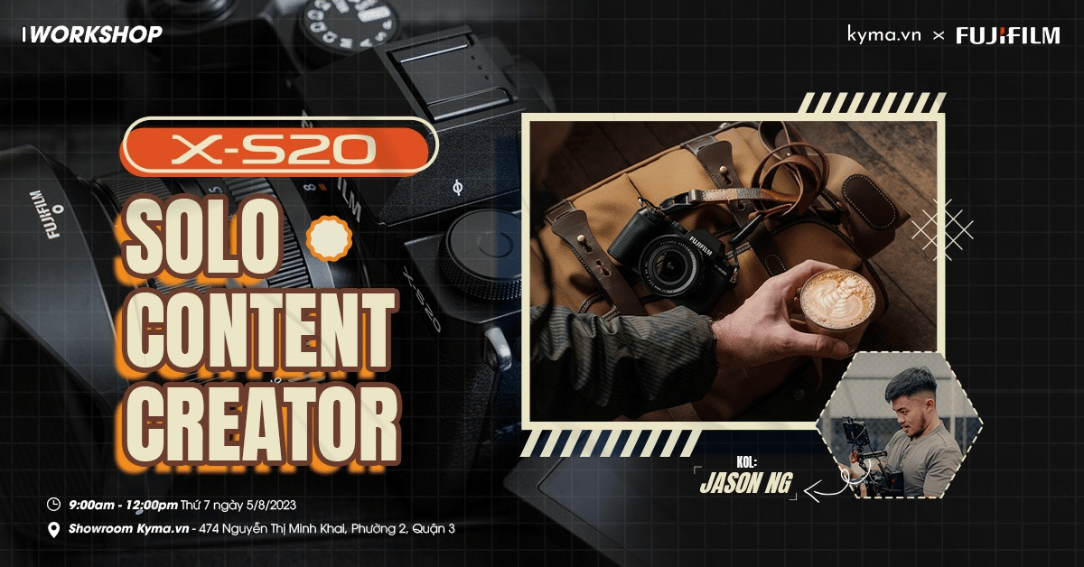 Workshop offline 'X-S20 Solo-Content Creator' cùng Fujifilm