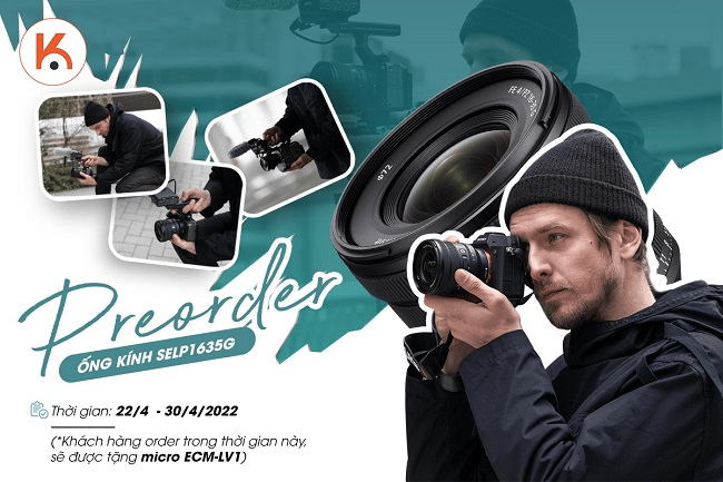 Pre-order ống kính Sony FE PZ 16-35mm F4 G - Rinh ngay quà tặng