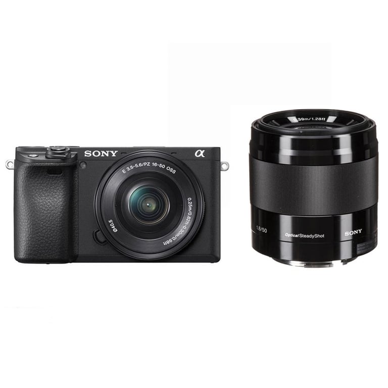 Máy ảnh Sony Alpha ILCE-6400L/ A6400 Kit 16-50mm + E 50mm F1.8 OSS / SEL50F18/ Đen
