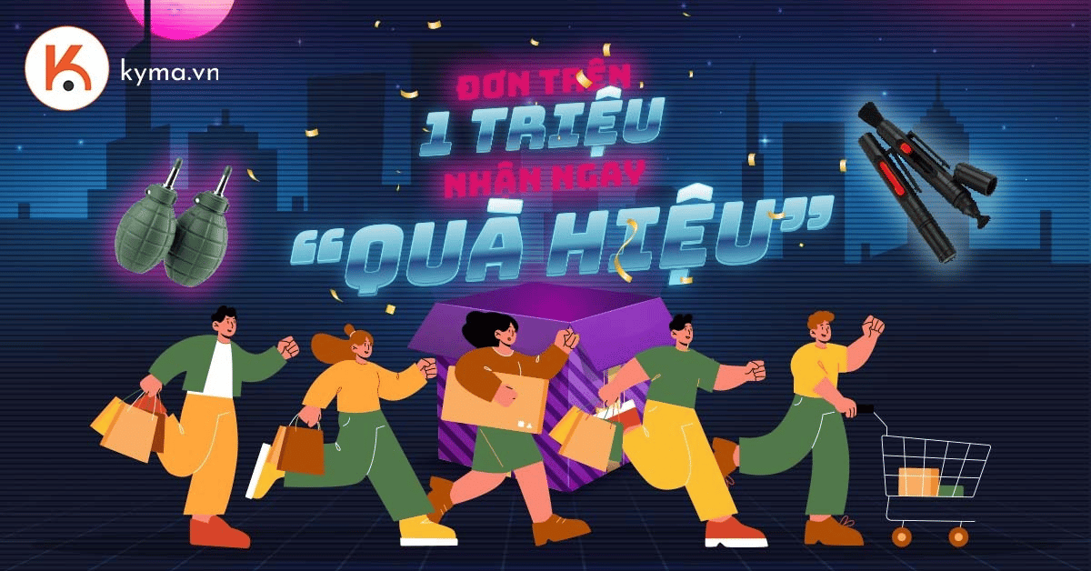 Đơn trên 1 triệu - Nhận ngay 'quà hiệu'
