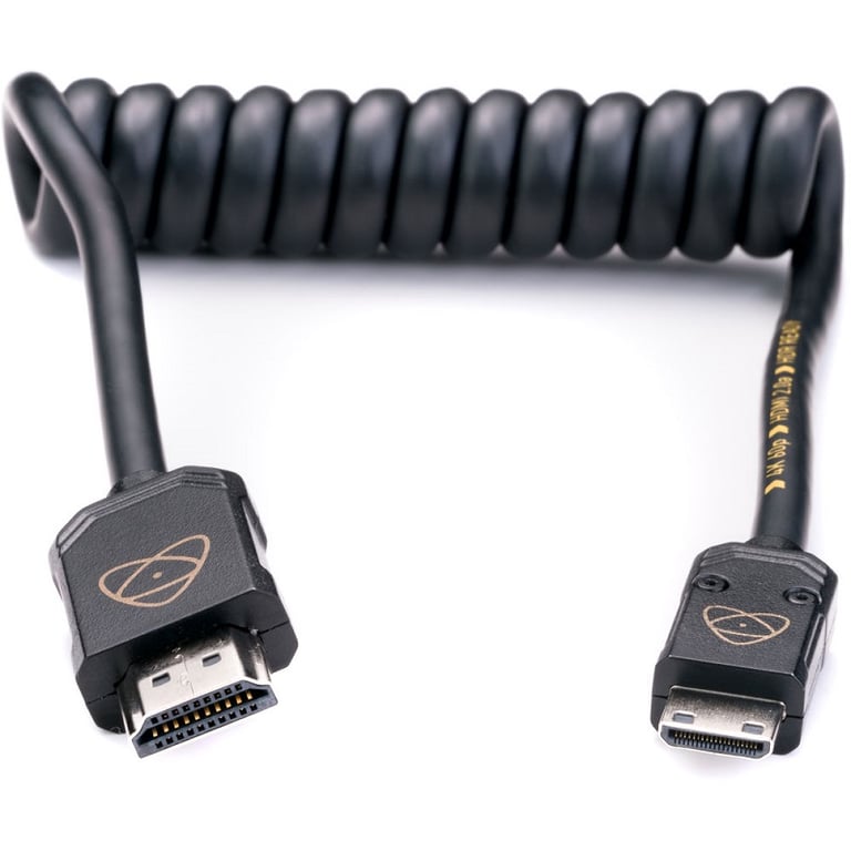 Dây HDMI Atomos AtomFLEX Coiled Mini-HDMI to HDMI Cable (12 to 24&quot;)