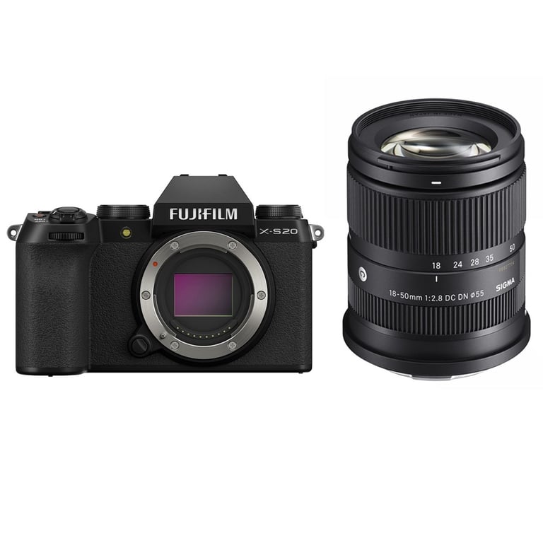 Fujifilm X-S20 Body + Sigma 18-50mm F2.8 DC DN ( C ) for Fujifilm X