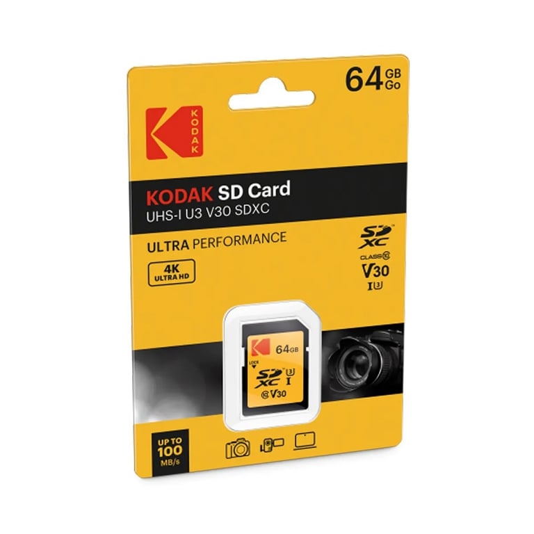 Thẻ nhớ SDXC Kodak UHS-I U3 V30 A1 64GB