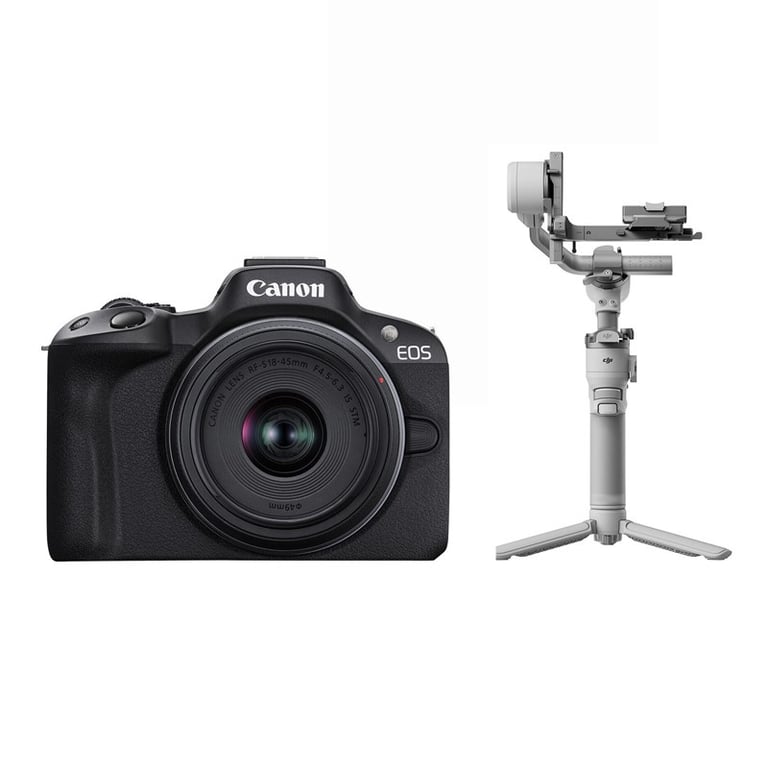 Canon EOS R50 Kit RF-S 18-45mm ( Đen ) + DJI RS 4 Mini