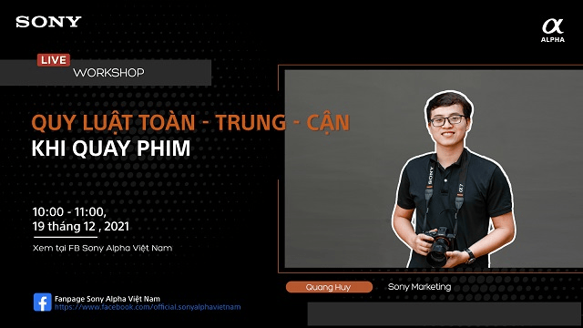 Chờ đón chuỗi online workshop tháng 12 của Sony Alpha