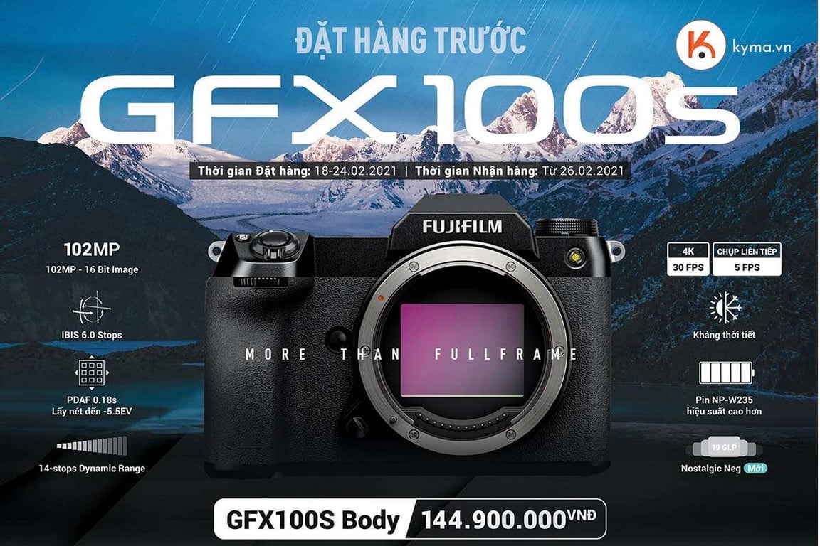 Pre-Order máy ảnh Fujifilm GFX100s - Mua sớm giảm sâu ưu đãi khủng