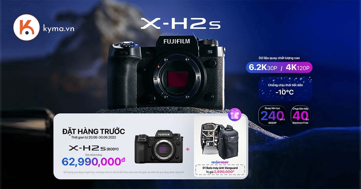 Pre-order Fujifilm X-H2S - Nhận quà cực nét