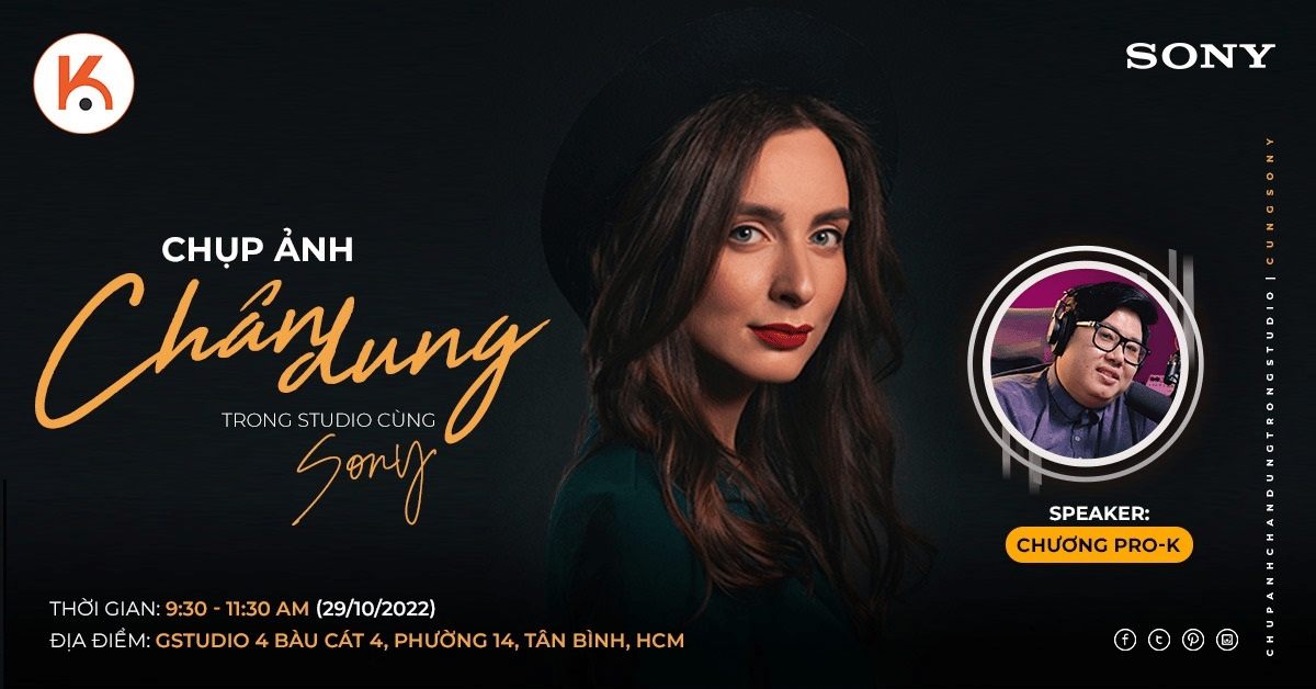 Workshop offline - Chụp ảnh chân dung trong Studio cùng Sony