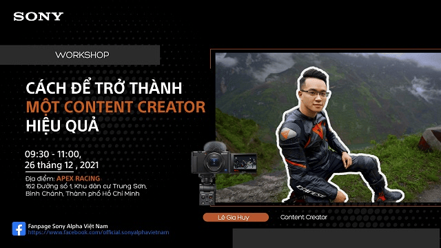 Chờ đón chuỗi online workshop tháng 12 của Sony Alpha
