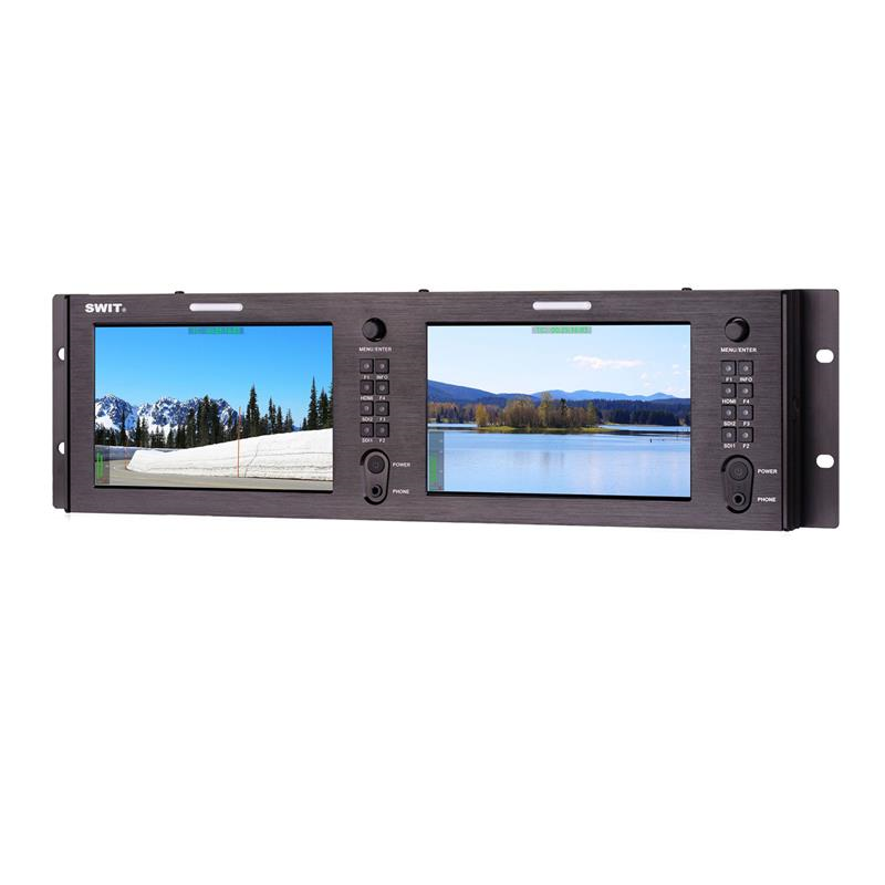 Màn Hình Hỗ Trợ Quay Monitor Swit M-1073H Dual 7-inch FHD Rack LCD