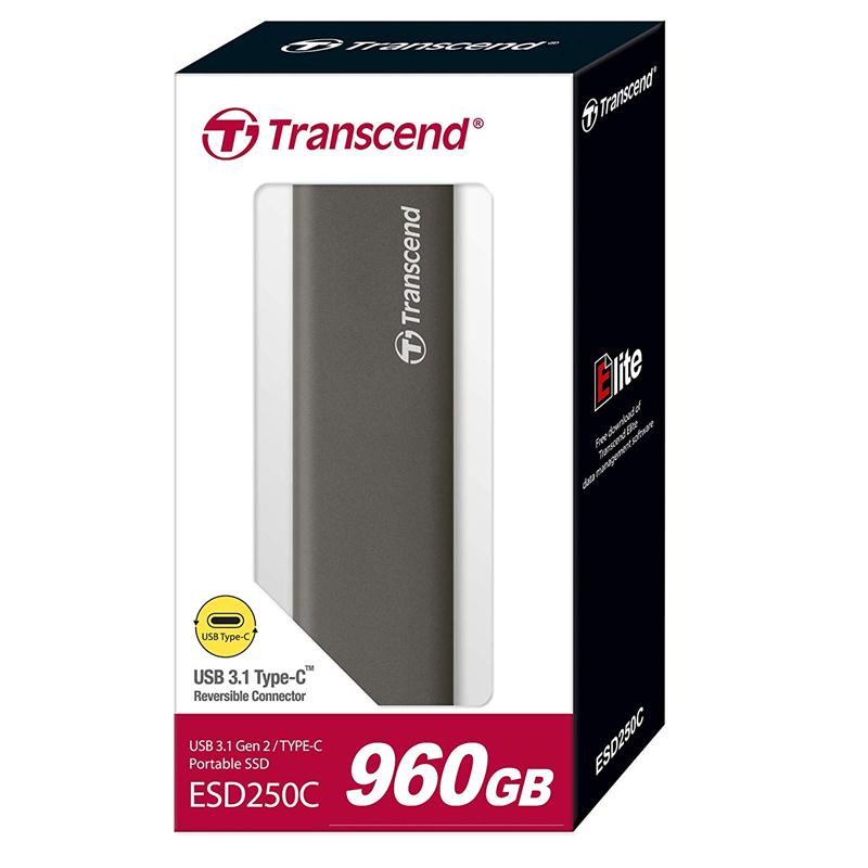 Ổ Cứng Di Động SSD Transcend ESD250C 960GB USB 3.1 (TS960GESD250C)