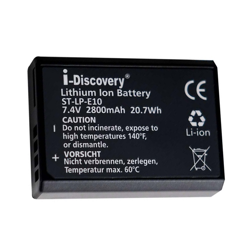 Pin i-Discovery LP-E10 Cho Canon 3000D, 4000D, 2000D, 1200D, 1300D, 1500D...