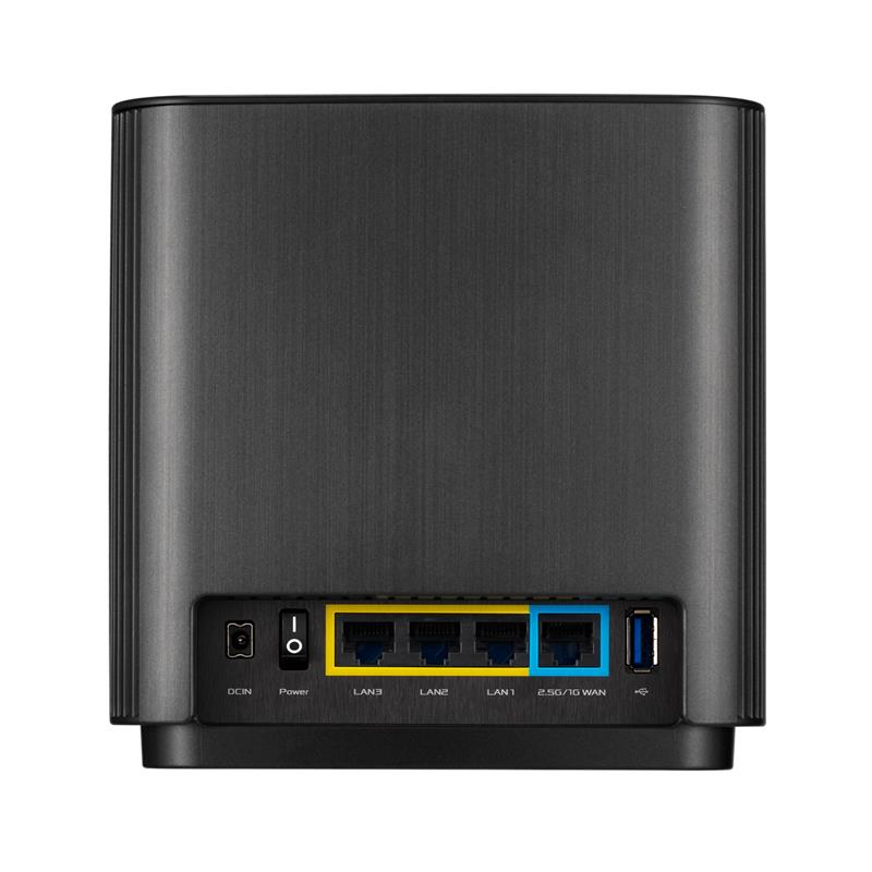 Router Wifi ASUS XT8 (W-2-PK) ZenWiFi 6 AX6600, 3 Băng Tần, AiProtection, Parental Control/ Đen