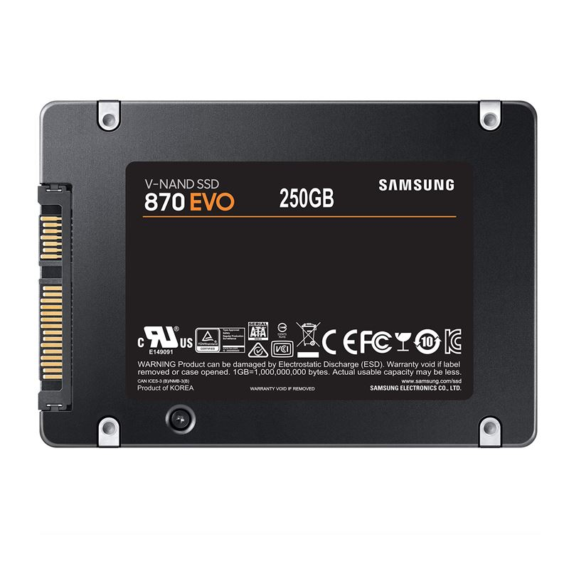 SSD Samsung 870 EVO 250GB 2.5' SATA III