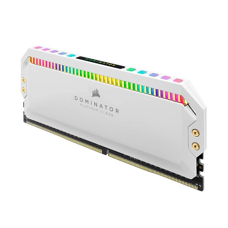 (16G DDR4 2x8G 3200) Corsair Dominator Platinum RGB White CL16-18-18-36