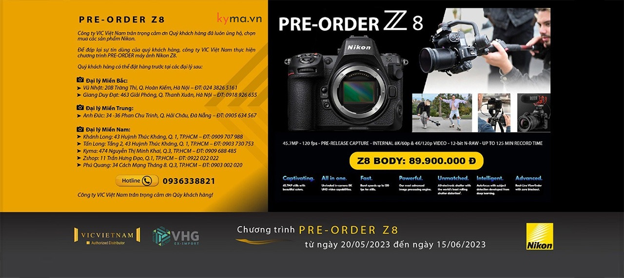 pre-order Z8