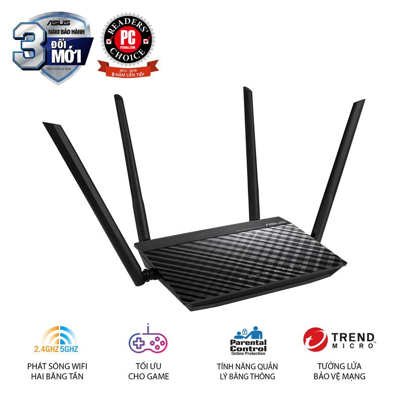 Router Wifi Băng Tần Kép Asus RT-AC1200 v2