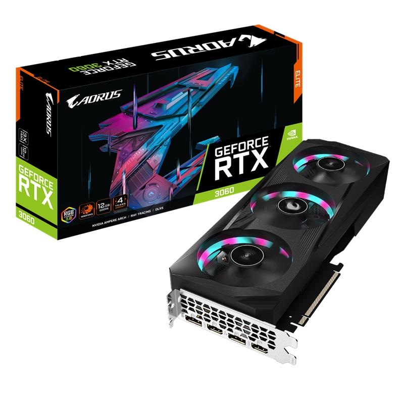Gigabyte Aorus GeForce RTX 3060 Elite 12G (rev 2.0)