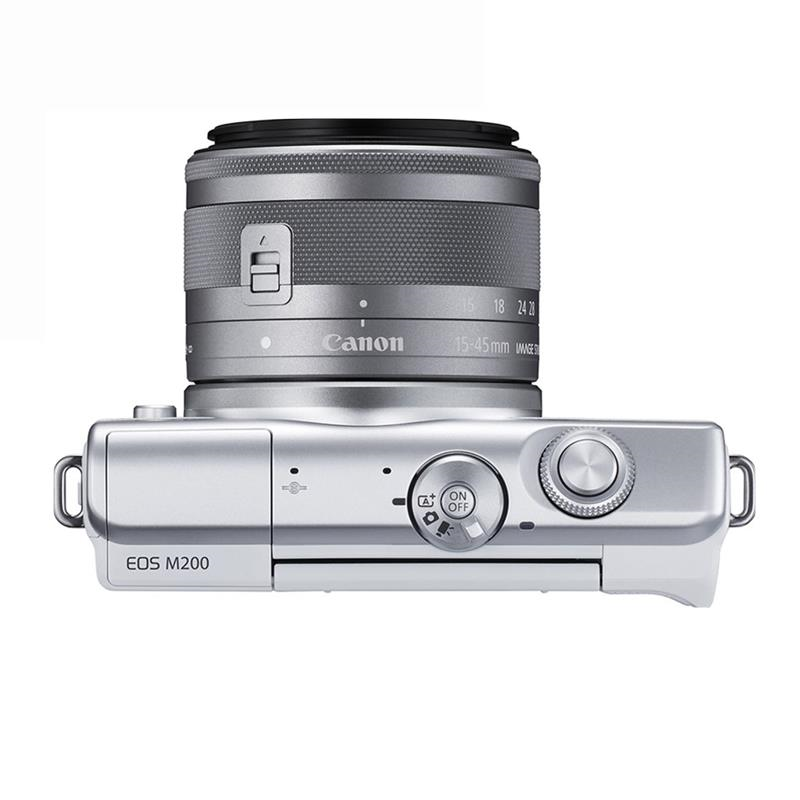 Máy ảnh Canon EOS M200 Kit EF-M15-45mm F3.5-6.3 IS STM/ Trắng (Nhập khẩu)