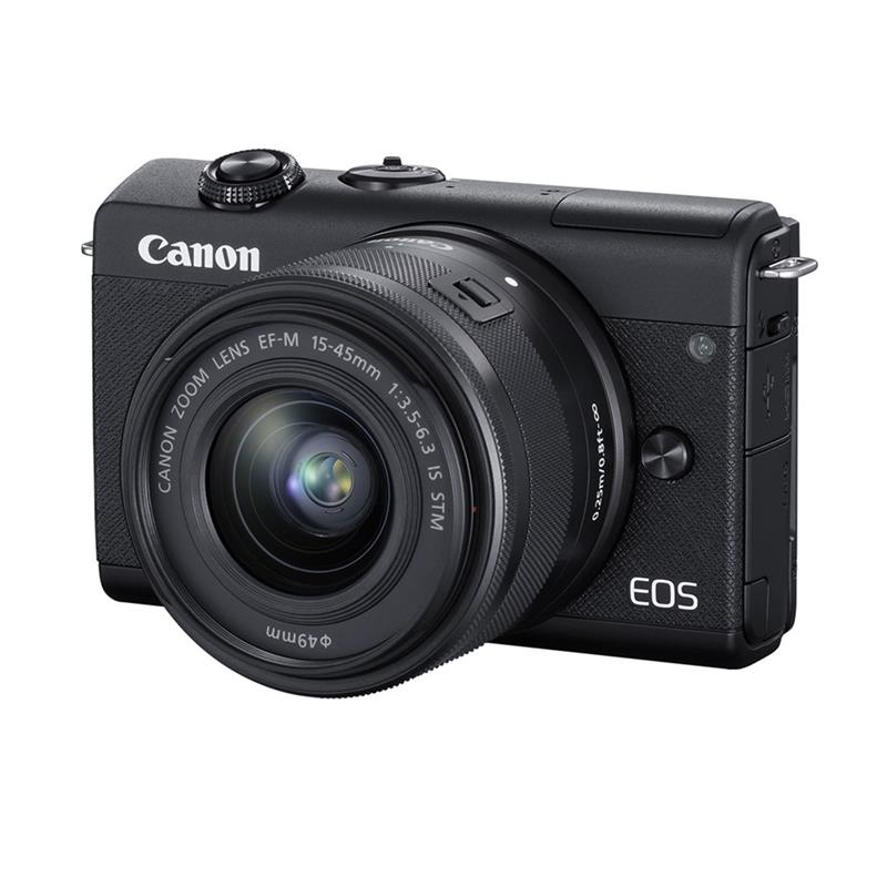 Máy ảnh Canon EOS M200 Kit EF-M15-45mm F3.5-6.3 IS STM/ Đen