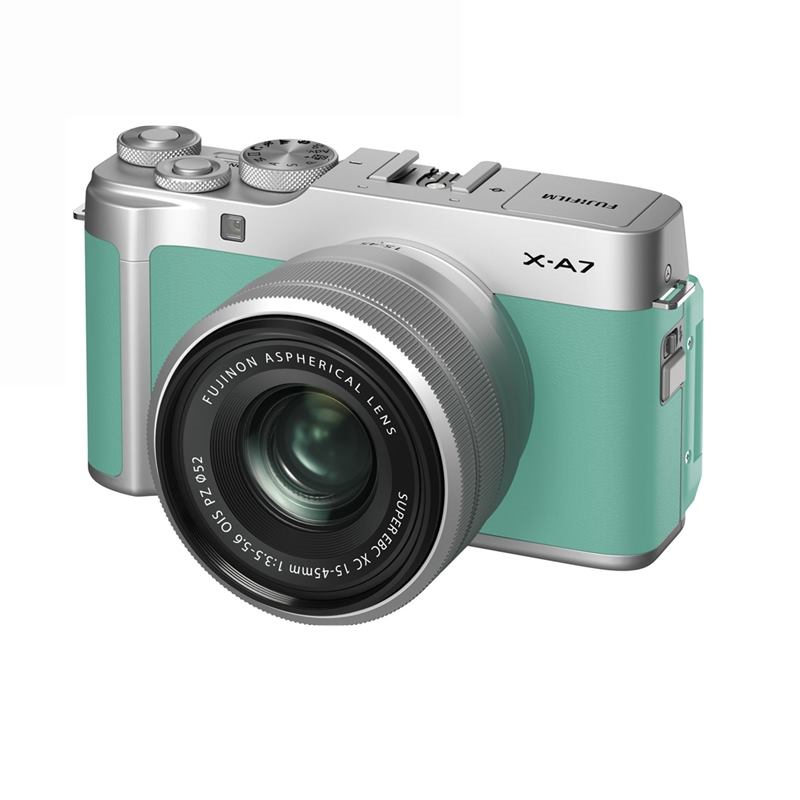 Máy ảnh Fujifilm X-A7 Kit XC15-45mm F3.5-5.6 OIS PZ/ Xanh Bạc Hà