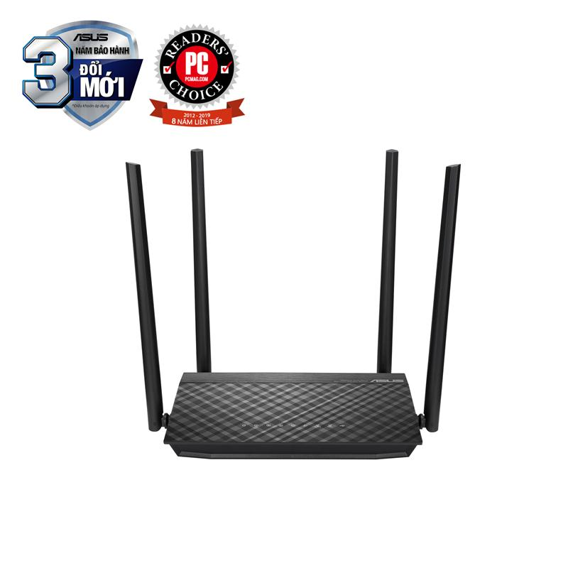 Router Wifi ASUS RT-AC1500UHP, AC1500 MU-MIMO, 2 Băng Tần, USB, Stream 4K