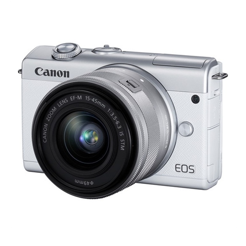 Máy ảnh Canon EOS M200 Kit 15-45mm + Canon EF-M22mm F2 STM/ Trắng (nhập khẩu)