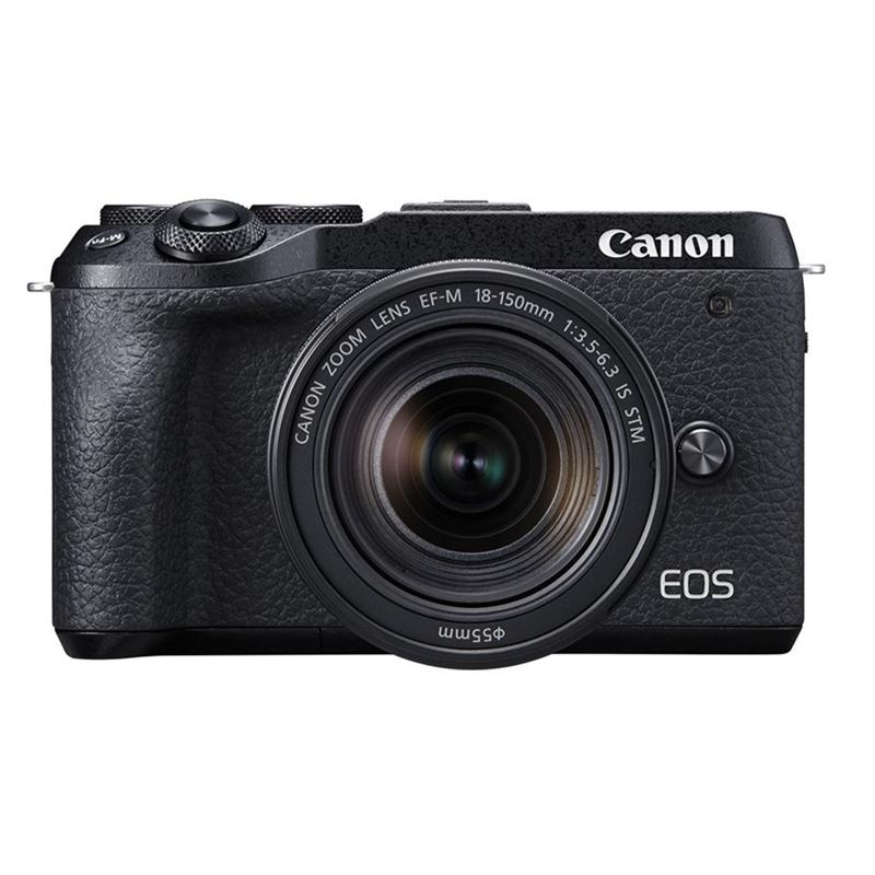 Máy ảnh Canon EOS M6 Mark II Kit 18-150mm + EF-M22mm F2 STM/ Đen (nhập khẩu)