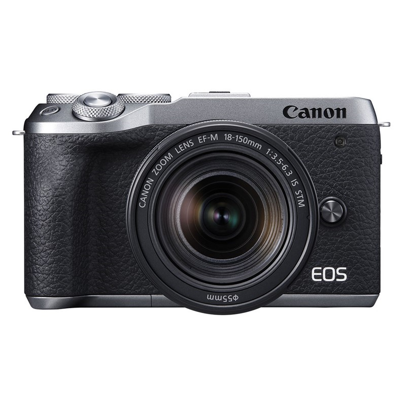 Máy ảnh Canon EOS M6 Mark II Kit 18-150mm + EF-M22mm F2 STM/ Bạc (nhập khẩu)