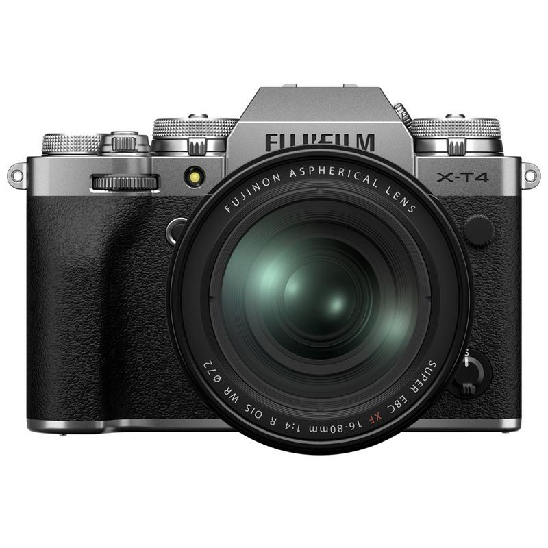 Máy ảnh Fujifilm X-T4 kit XF16-80mm F4 R OIS WR/ Bạc