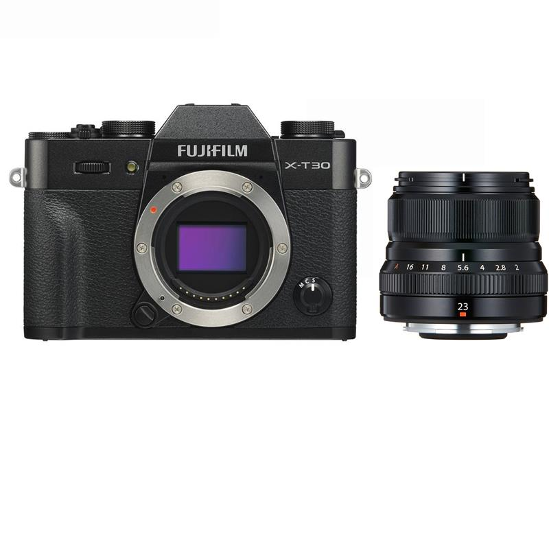 Máy ảnh Fujifilm X-T30 Body + XF23mm F2 R WR/ Đen