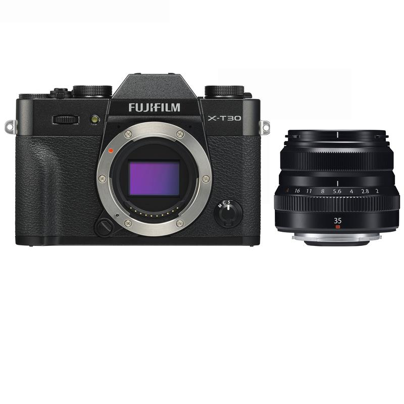 Máy ảnh Fujifilm X-T30 Body + XF35mm F2 R WR/ Đen