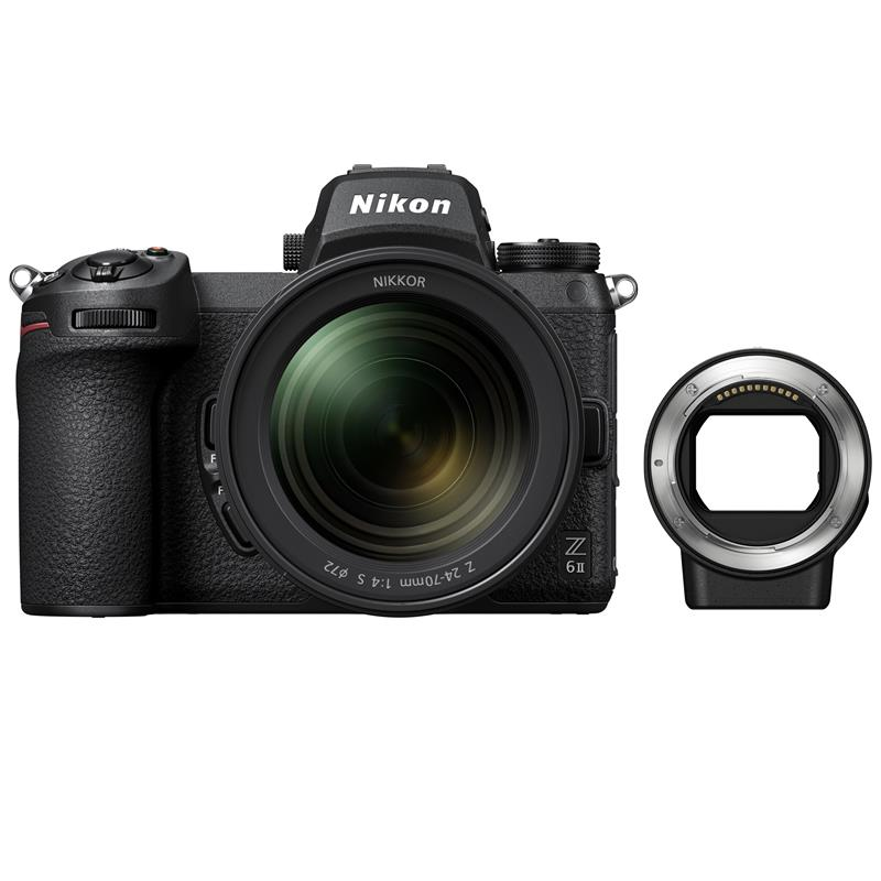 Máy ảnh Nikon Z6 II Kit Nikkor Z 24-70mm F4 S + Ngàm Chuyển Nikon FTZ II (nhập khẩu)