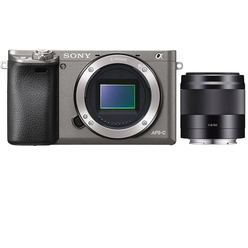 Máy ảnh Sony Alpha ILCE-6000/ A6000 Body + SEL50 F1.8 OSS/ Xám (nhập khẩu)