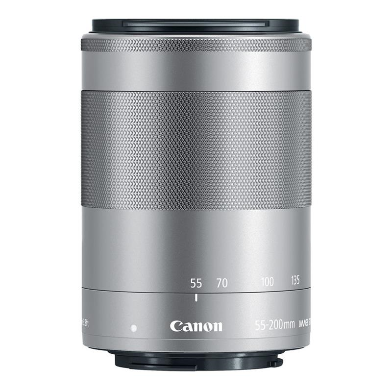 Ống kính Canon EF-M55-200mm F4.5-6.3 IS STM/ Bạc (Nhập Khẩu)
