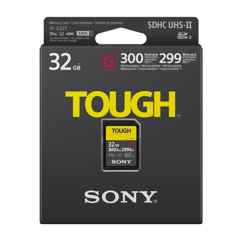 Thẻ nhớ SDHC Sony Tough 32GB 300Mb/299 Mb/s (SF-G32T/T1)