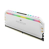 (32G DDR4 2x16G 3200) Corsair Dominator Platinum RGB CL16-20-20-38 White