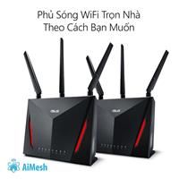 Router Wifi ASUS RT-AC86U 1PK (Gaming Router) AC2900 MU-MIMO Hỗ Trợ AiMesh, AiProtection