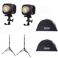 Bộ kit 2 đèn led Amaran Halo 200x Bi-Color