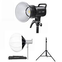 Godox SL100D + Softbox cầu K&F Concept 65cm + Chân MD - 240A