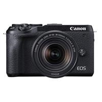 Máy ảnh Canon EOS M6 Mark II Kit 18-150mm + EF-M22mm F2 STM/ Đen (nhập khẩu)