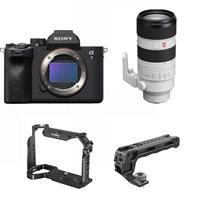 Sony Alpha A7 Mark IV Body + Sony FE 70-200mm F2.8 GM OSS II + SmallRig Cage 3667B + SmallRig ARRI Locating Top Handle 3765