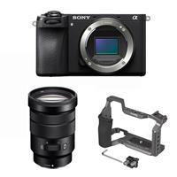 Sony Alpha A6700 Body + Sony E PZ 18-105mm F4 G OSS + SmallRig Hawk Lock Cage Kit for Sony A6700 5060