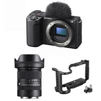 Sony ZV-E10 Mark II Body + Sigma 18-50mm F2.8 DC DN for Sony + SmallRig Cage for Sony ZV-E10 II 4867