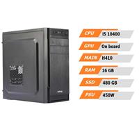 Máy tính văn phòng PC020003 (i5 10400/H410/16GB RAM/480GB SSD/450W)