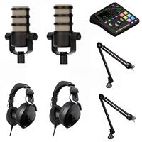 Rode PodMic ( 2c ) + Rode Rodecaster Duo ( 1c) + Rode NTH-100 ( 2c ) + Rode PSA1 ( 2c )