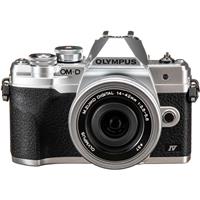 Máy ảnh OM System OM-D E-M10 Mark IV kit ED 14-42mm F3.5-5.6 EZ/ Bạc